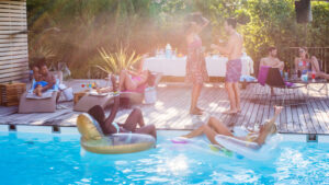 poolside party